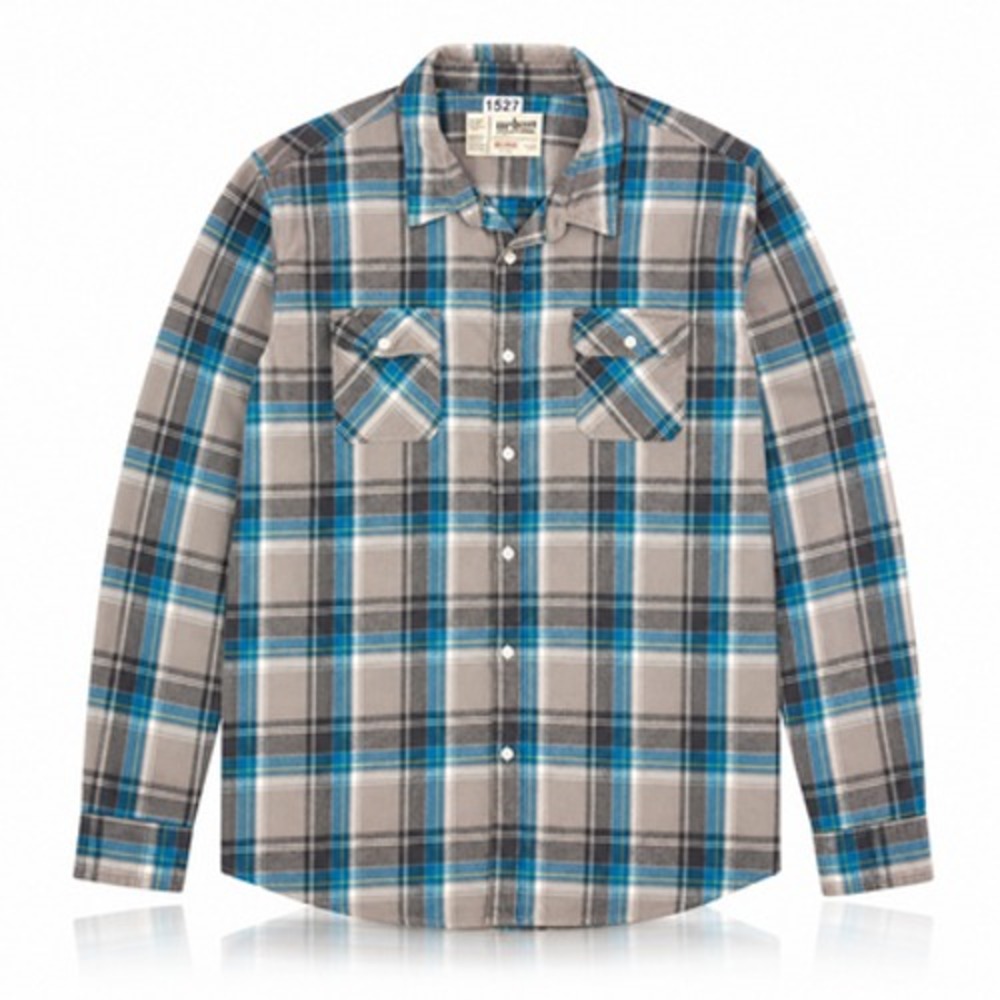 Urban Pipeline Mens 2XL Gray Plaid Cotton Flannel Long Sleeve‎ Button Up Shirt